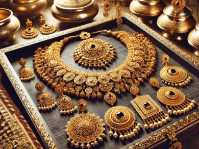 traditional gold jewellery, Maharashtrian bridal jewellery, Maharashtrian traditional jewellery, gold mangalsutra, traditional gold earrings