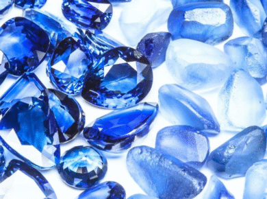 lab grown blue sapphire