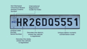 book hsrp number plate